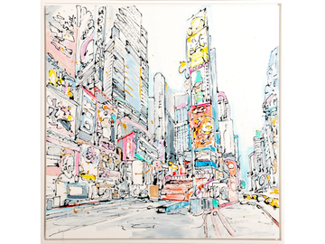 TIMES ALWAYS - Canvas Painting by NOVOCUADRO ART COMPANY - view 2